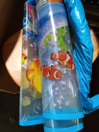 Bestway Fill'N Fun 55031 Dječji vrtni bazen 244x46 cm, s uzorkom dupina i ribica klaunova, bazen za brčkanje (rabljeno) 2