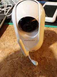 Detská pestúnka Momcozy s kamerou, 5-palcovým HD displejom, funkciou nočného videnia, obojsmernou komunikáciou — Prasknutý kryt kamery (stav: pozri 2. obrázok) 4