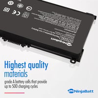 NinjaBatt HT03XL Laptop Akkumulátor HP Pavilion 15-cs 15-da 14-dk 14-cf Sorozathoz - 11.55V 3630mAh Csereakkumulátor 12 Hónap Garanciával 3