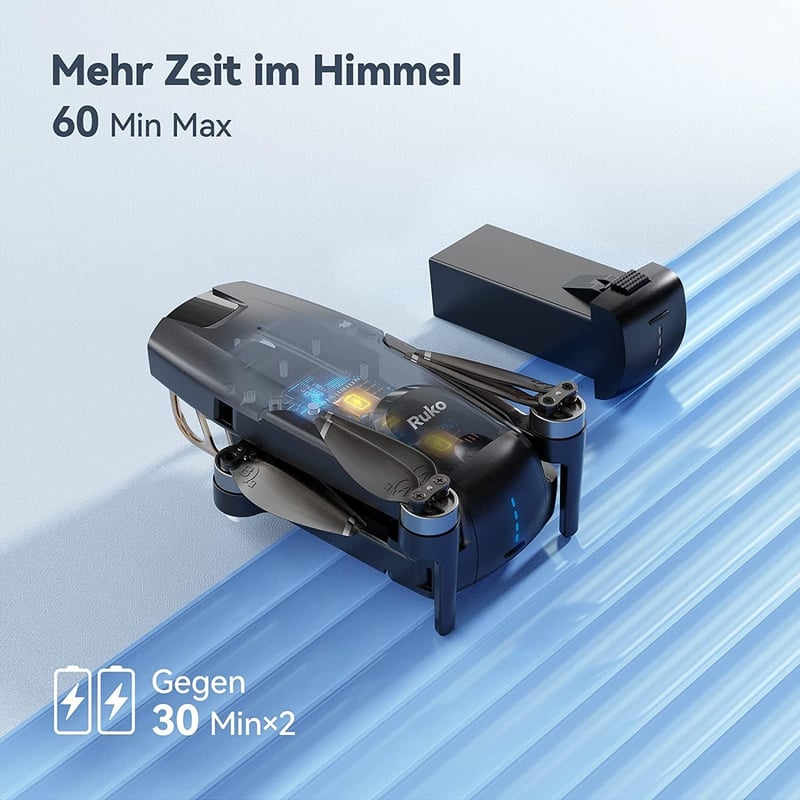 Ruko F11MINI 4K Kamerás Drón GPS-szel, 60 Perc Repülési Idő, 250g Alatti