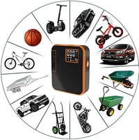 NewoCube DP3 Akkus Kompresszor - 12V Elektromos Pumpa Autóhoz, Biciklihez, Motorhoz (Narancssárga) 2