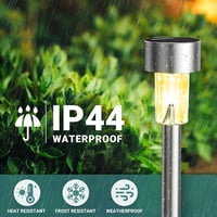 GIGALUMI 12 db-os Meleg Fehér Kültéri Napelemes LED Lámpa Szett - Vízálló Kerti Világítás 3