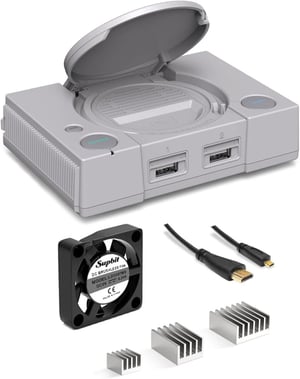 RETROFLAG PiStation kućište za Raspberry Pi 4 s ventilatorom za hlađenje i HDMI kabelom