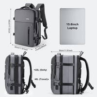 HOMIEE 40L Lopásbiztos Vízálló Üzleti Laptop Hátizsák, Bővíthető Kézipoggyász 2