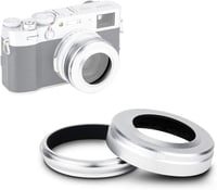 Fujifilm X100 sorozathoz JJC fém napellenző és adaptergyűrű - Ezüst 1