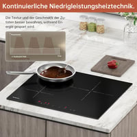 Gudsunal Indukciós Főzőlap, 60 cm, 7200 W,  Booster, 9 Hőfokozat 5