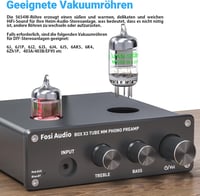 Fosi Audio Box X3 csöves MM lemezjátszó előerősítő Bluetooth 5.0 Hi-Fi rendszerekhez 6