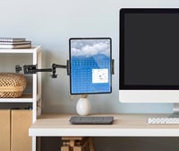 woleyi Asztali Tablet Tartó - Állítható Fém Karral, Asztalra és Szekrényre Szerelhető, 6-14,6 Colos Készülékekhez, iPad, Galaxy Tab, Switch 5