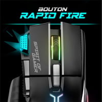 SPIRIT OF GAMER Ultimate 600 RGB vezeték nélküli gamer billentyűzet és egér szett - félmechanikus, 120 órás üzemidő, PC/PS4/PS5/Xbox kompati 16