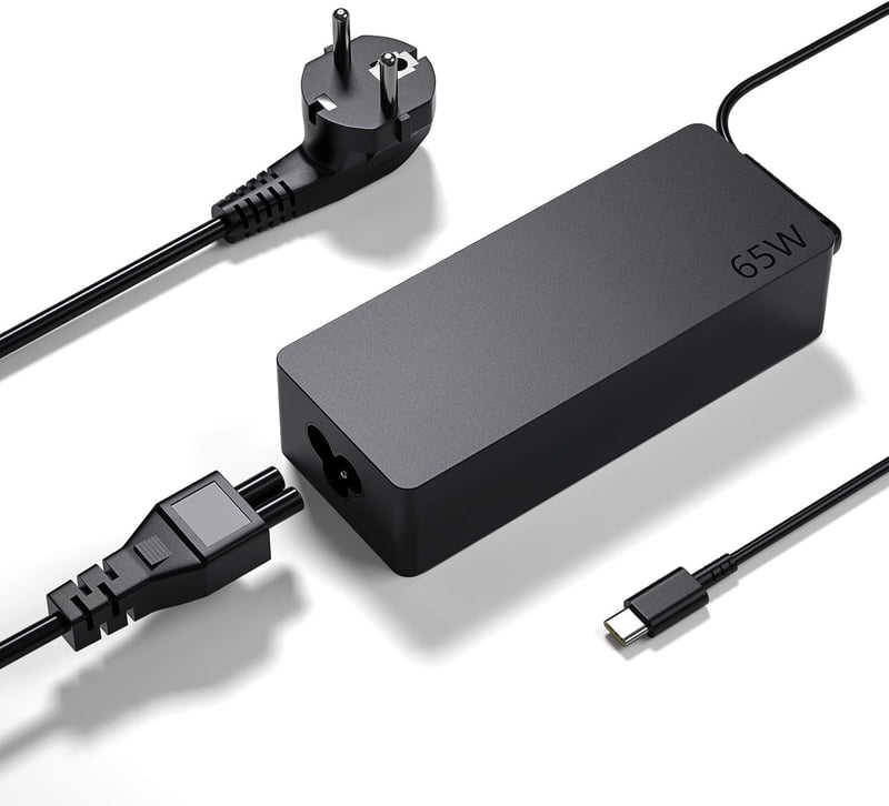 Lenovo 65W USB-C töltő - IdeaPad, ThinkPad és Yoga laptopokhoz kompatibilis hálózati adapter