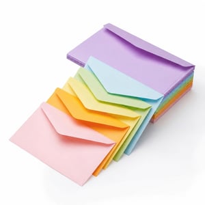 Set plicuri colorate Noa Home Deco, 29 bucăți - 16x11 cm, 130 g/m², plicuri fără fereastră pentru felicitări, invitații, cărți de aniversare
