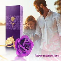 Arany szárú 25 cm-es Rózsa Ajándék Valentin-napra - Újracsomagolt 9