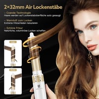 webeauty 5 az 1-ben Hajszárító és Hajformázó Készlet - 110.000 RPM, 200 Millió Negatív Ion, Kefés Hajszárító és Légáramú Hajgöndörítő, Fehér 5