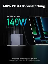UGREEN Nexode Pro 160W GaN USB-C Töltő - 4 Portos Gyorstöltő MacBook, iPhone, iPad, Galaxy Készülékekhez, PD3.1 Támogatással

AI: I've creat 3