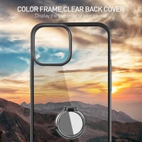 iPhone 13 Pro Max vékony átlátszó tok fekete kerettel - AICase 8