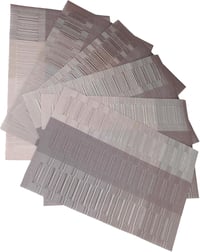 ISIYINER Csúszásmentes Tányéralátét Szett 6 db - Mosható PVC Hőálló Asztalvédő Alátét Étkezőasztalhoz, Otthonra, Étterembe (Barna/Ezüst) 45x 9