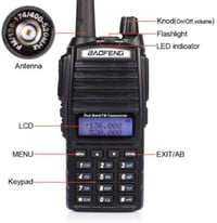 Baofeng UV-82 kétsávos adóvevő rádió, hordozható walkie-talkie VHF/UHF 5