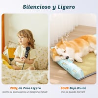 SUPGALIY Utazó Hajszárító 1500W - Ultrakönnyű 290g Mini Hajszárító Diffúzorral, 4 Hőfokozattal, Ionos Technológiával, Gyors Szárítás (Szürke 6