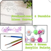 Zebra Számfestő Készlet Felnőtteknek - DIY Kreatív Hobbi Szett 2