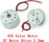 Leloo 5db Mini DC Motor 2mm - 1.5-6V Kefe Motor 1200 RPM - Mikro 300 Napelemes Motor Barkács Alkatrész DIY Projektekhez - Fém Ház 3