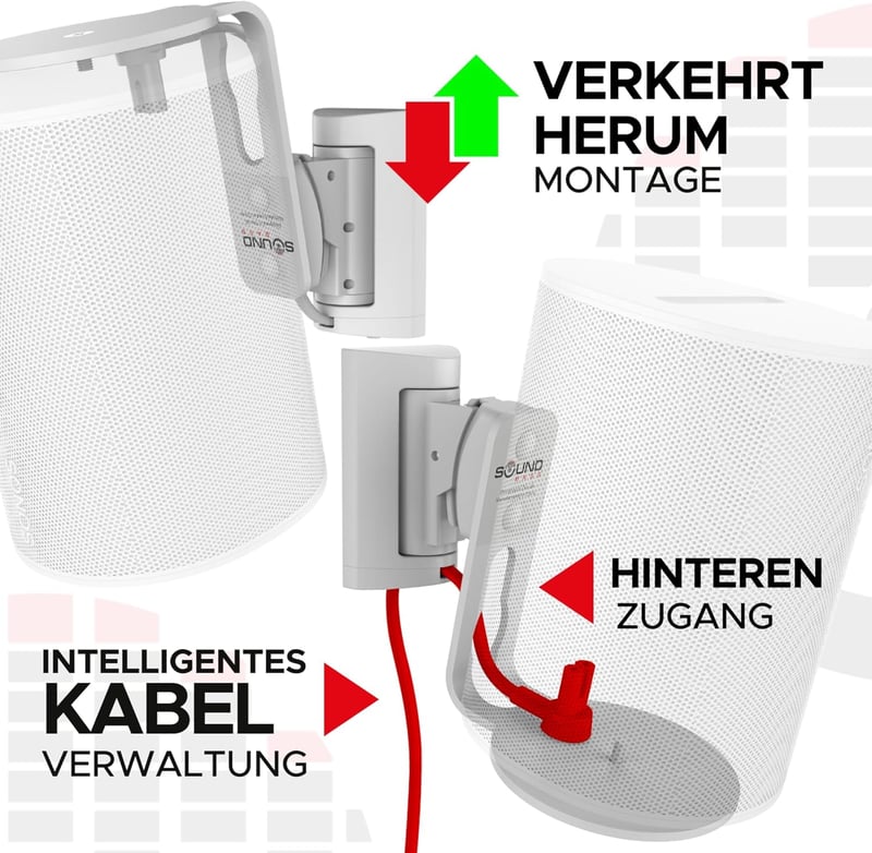 Sound bass Fehér Fali Tartó Sonos ERA 100 Hangszóróhoz - Dönthető és Forgatható Konzol, Egyszerű Telepítés, 2 db Szett Rögzítőkészlettel

AI