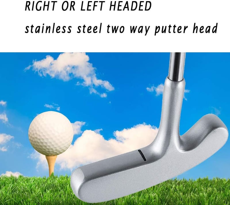 LEAGY Klasszikus Golf Putter 89cm, Kétirányú Fejjel, Jobbos-Balos
