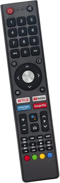 ALLIMITY Hangvezérlésű Távirányító Changhong TV-hez - Kompatibilis ODL és OTV Modellekkel - Fekete Ergonomikus Csere Távirányító 10m Hatótáv 4