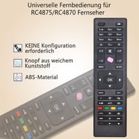 FOXRMT RC4875 RC4870 Távirányító Telefunken Finlux Vestel Edenwood 4K Ultra HD TV-hez - YouTube és Netflix Gombokkal - Azonnali Használatra  4