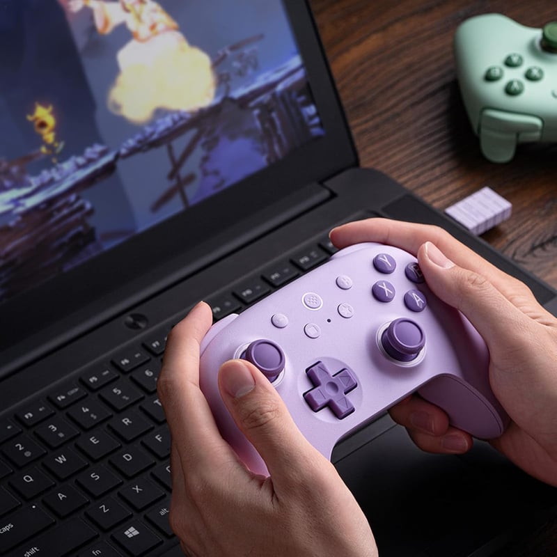 8bitdo Ultimate 2C Vezeték Nélküli Kontroller Windows PC és Android Eszközökhöz - 1000 Hz, Hall-Effekt Joystick, Programozható Gombok, Turbó