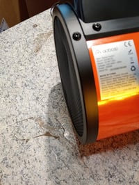 AAOBOSI Kerámia Ventilátor Fűtőtest Távirányítóval 2000W Digitális Termosztát 24 Órás — horpadt elülső rács (állapot: lásd a 2. képet) 2