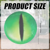 PEUTIER Autó Fényszóró Matrica Szett - 2db 20x20cm Vízálló 3D Szem Dekoráció Fényszóróra, Lökhárítóra, Ablakra - Fekete és Zöld Vinil Autóde 2