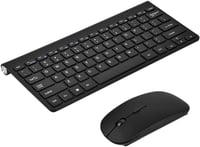 Ergonomikus vezeték nélküli billentyűzet és egér szett - Vízálló, újratölthető, csendes, fekete - PC, laptop, Smart TV 3