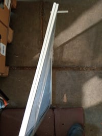 Plasă de țânțari cu deschidere Blinky 75010 pentru fereastră, aluminiu anodizat, gri, 50x70 cm — îndoită, plasă dezlipită (stare: vezi a 2-a imagine) 3