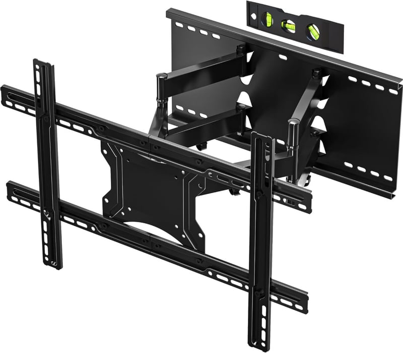 Bontec TV Fali Tartó 37-80 Colos Készülékekhez - Dönthető, Forgatható, Görbített LCD/LED Kompatibilis, 65 kg Teherbírás, VESA 600x400