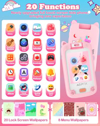 AGPTEK 32GB Gyerek MP3 Lejátszó Kamerával és Játékokkal, 2,8" Kijelző 6