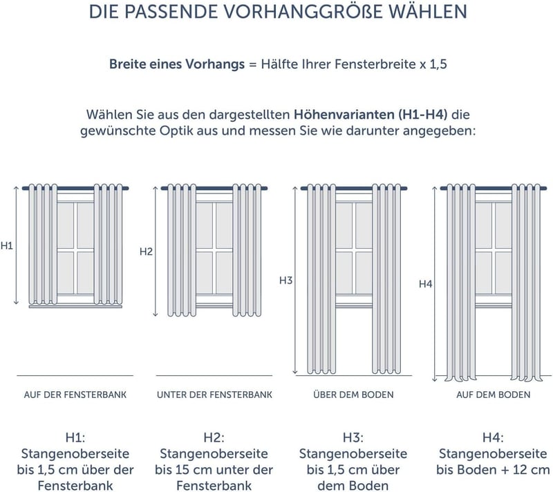 Blumtal Sötétítő Függöny Szett - 2 db Hőszigetelő Fényblokkoló Függöny Fémkarikákkal, 215x132 cm, Szürke, Nappali és Hálószoba Dekoráció
