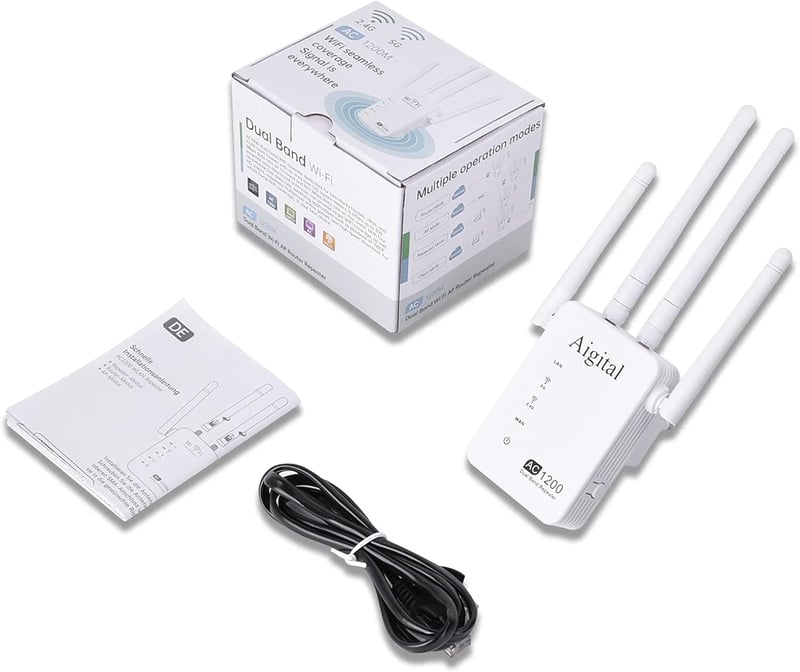 TP-Link AC1200 Dual Band WiFi Jelerősítő és Repeater, 5GHz/2.4GHz, 1200Mbps