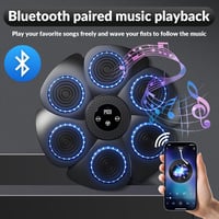 Shangmeishidai Falra szerelhető Boxgép 9 Sebességi Móddal, Bluetooth Támogatással - Agilitás és Reflexfejlesztő Edzőeszköz Boxkesztyűkkel 3