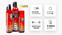 notlok Safety Work 500g Tűzoltó Spray | Kompakt Habos Tűzoltó Készülék Konyhába és Autóba | A B E F Osztályú és Zsírtüzek Ellen | 500ml Alum 2