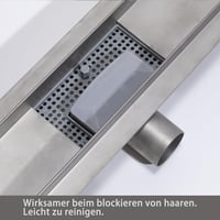 KOOBON Zuhanylefolyó Szifon Szagzárral - 40 mm Átmérőjű Hajfogó Szűrő Készlet, PVC Anyagú Padlólefolyó Rendszer Fürdőszobához 3