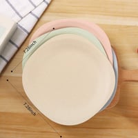 Farfurii din paie de grâu, disponibile în 4 culori - Pot fi folosite în mașina de spălat vase și la microunde. 5