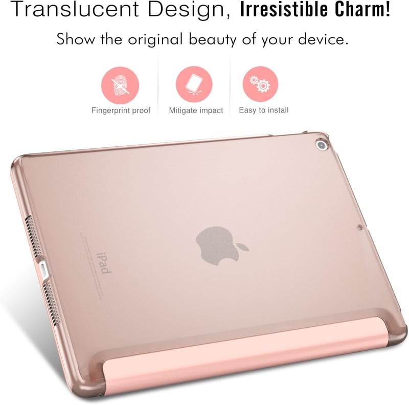 MoKo Smart Shell védőtok iPad 9.7 (2017/2018) tablethez - Rózsaarany, vékony kialakítás, automatikus alvó funkcióval

AI: I've created a Hun