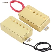Keenso Arany Humbucker Gitár Hangszedő Szett - 2 db Sárgaréz és Alnico5 Mágneses Pickup Erős Zajszűréssel, Vastag Hangzással, Metál és Rock  4