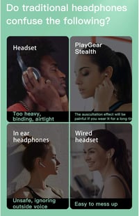 DaMohony Bluetooth 5.0 Csontvezető Fülhallgató Mikrofonnal - Nyitott Fülű, 6D Hangzás, Sportoláshoz 6