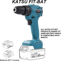 KATSU FIT-BAT 21V Akkus Ütvefúró-csavarozó, Kefe Nélküli Motor, LED Lámpa (Csak Géptest) 2