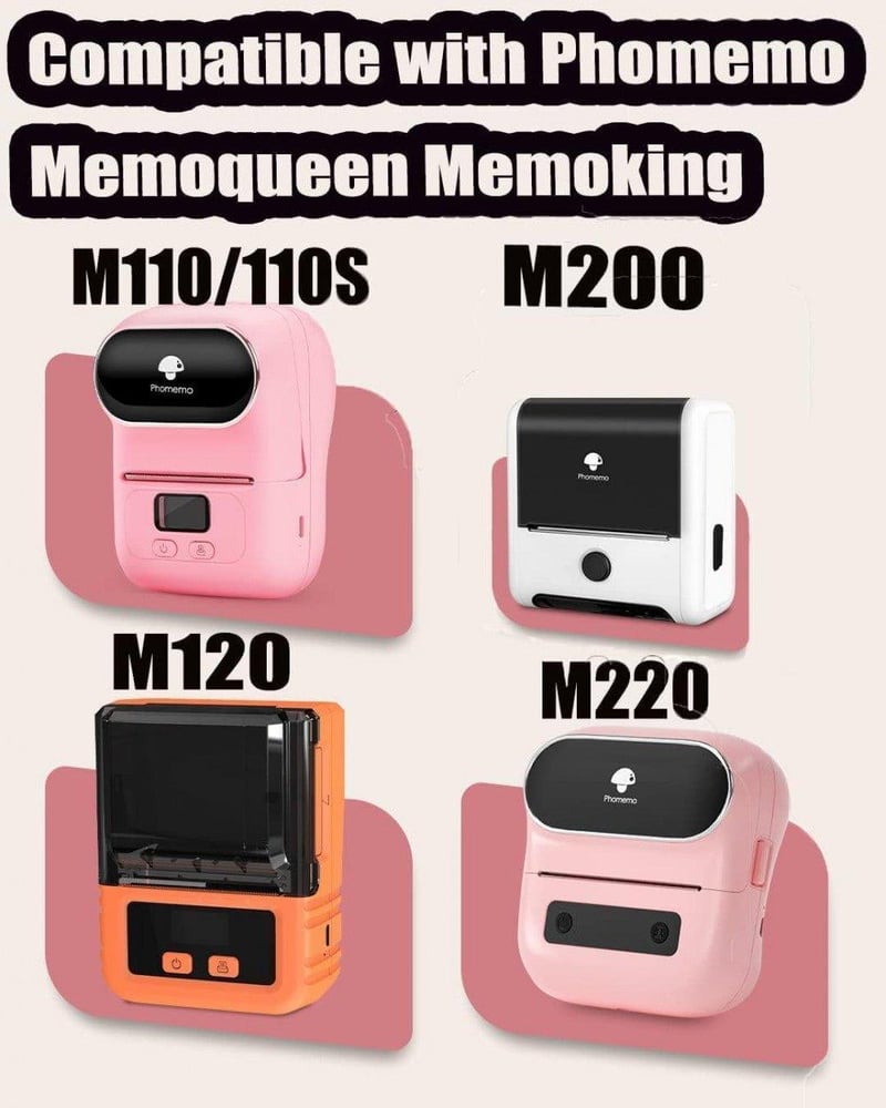 Phomemo M110 Kerek Öntapadós Címke - 140 db/tekercs, Kompatibilis M200/M120/M220 Nyomtatókkal