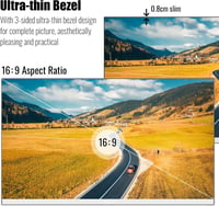 Prechen 23,8" FHD Monitor - Fehér Keret Nélküli Gamer Képernyő, 75Hz, VA Panel, 1920x1080, HDMI/VGA, 4ms, VESA, Szemkímélő Technológia, Irod 4