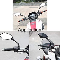 Kaser univerzális visszapillantó tükör szett motorokhoz, ABS, fekete, 8mm 7