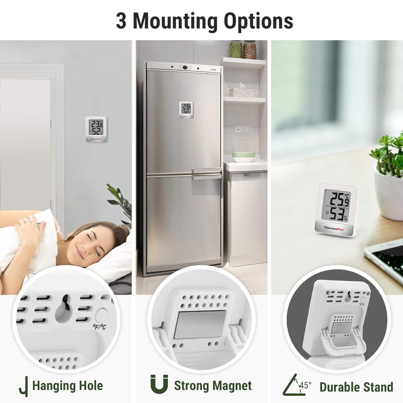 ThermoPro TP49-6 Digitális Hőmérő és Páratartalom Mérő 6 db