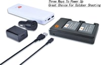 Sony NP-FT1 akkumulátor szett: 2db újratölthető akku és dupla töltő CyberShot kamerákhoz 3